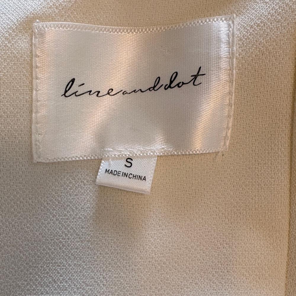 Line and Dot Selani Mini Dress in Cream Size Small - Picture 7 of 7
